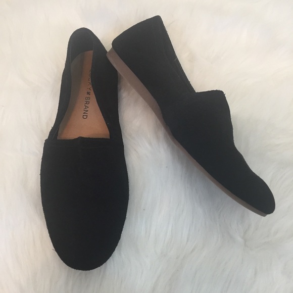lucky brand brettany suede flats